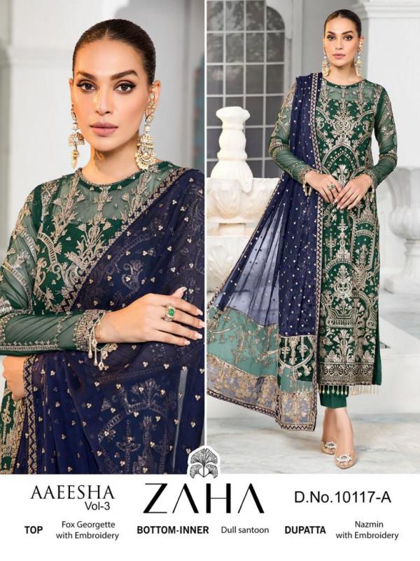 Zaha Aaeesha Vol 3 Designer Pakistani Suit Collection